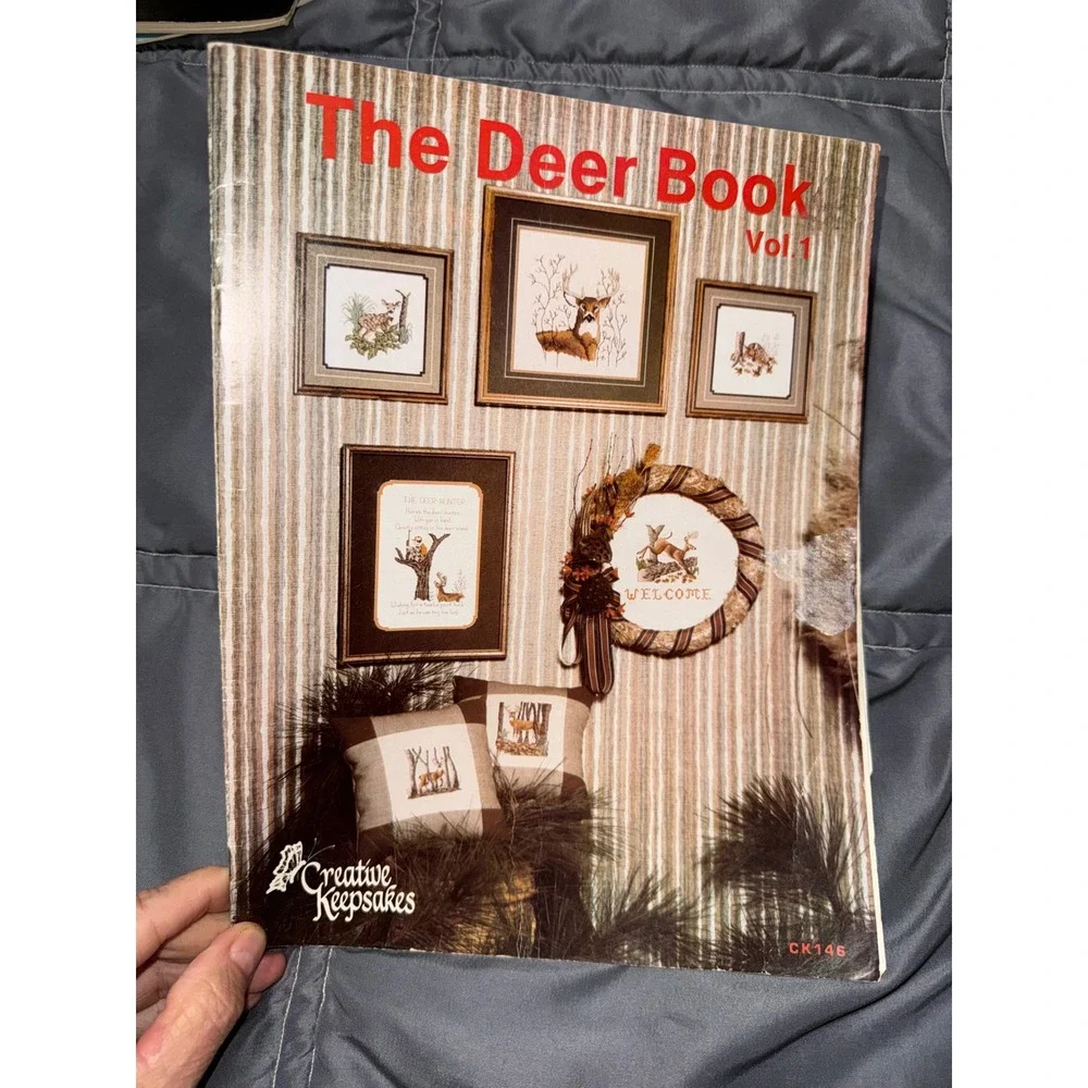 Creative Keepsakes The Deer Book Vol 1 CK146 Cross Stitch Patterns Vintage 1983